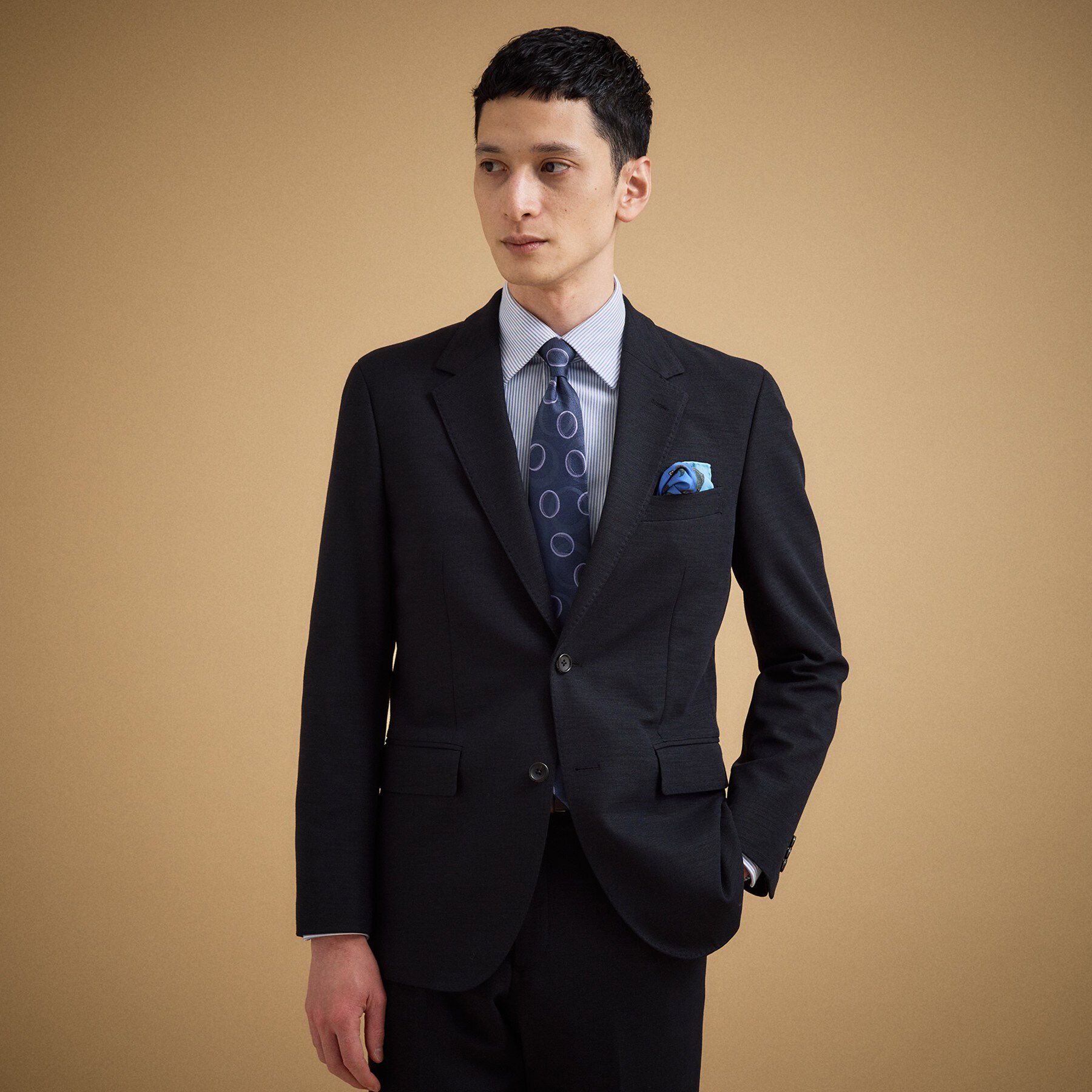 TAKEO KIKUCHI「パールニットジャージ ジャケット」|テーラードジャケット|