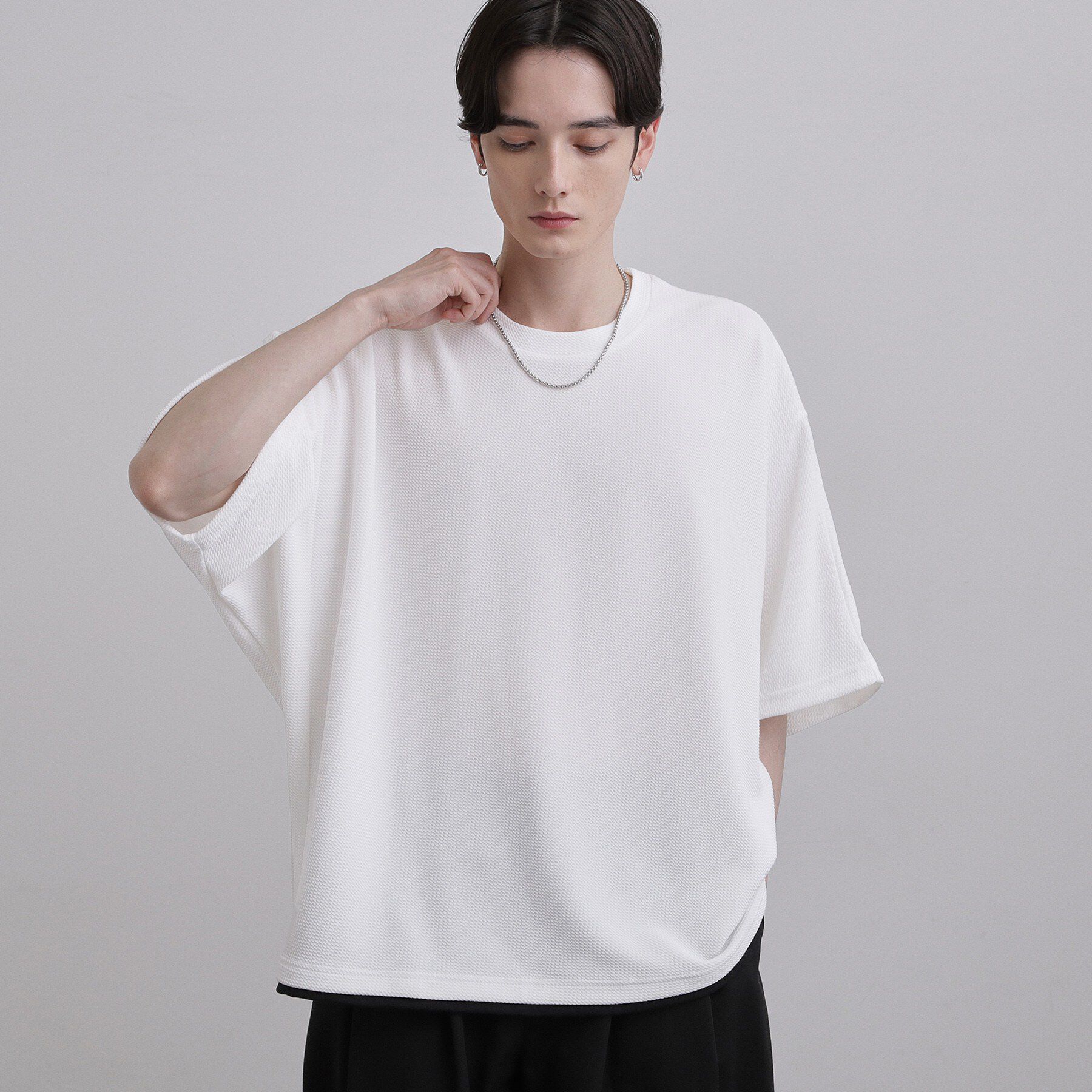 tk.TAKEO KIKUCHI「【ネックレス付】ドルマンカットソー」|Tシャツ・カットソー|