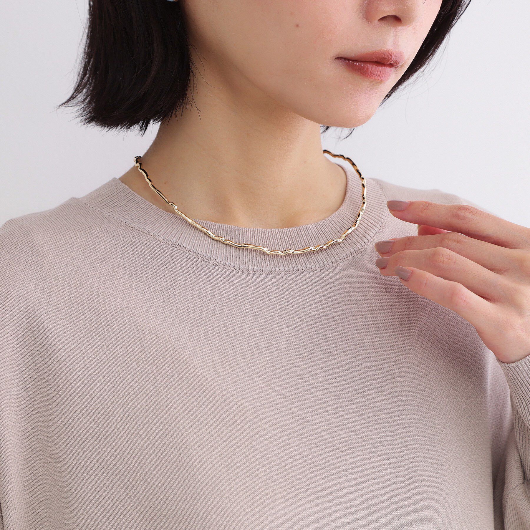 OPAQUE.CLIP「ニュアンスネックカフ」|ネックレス|
