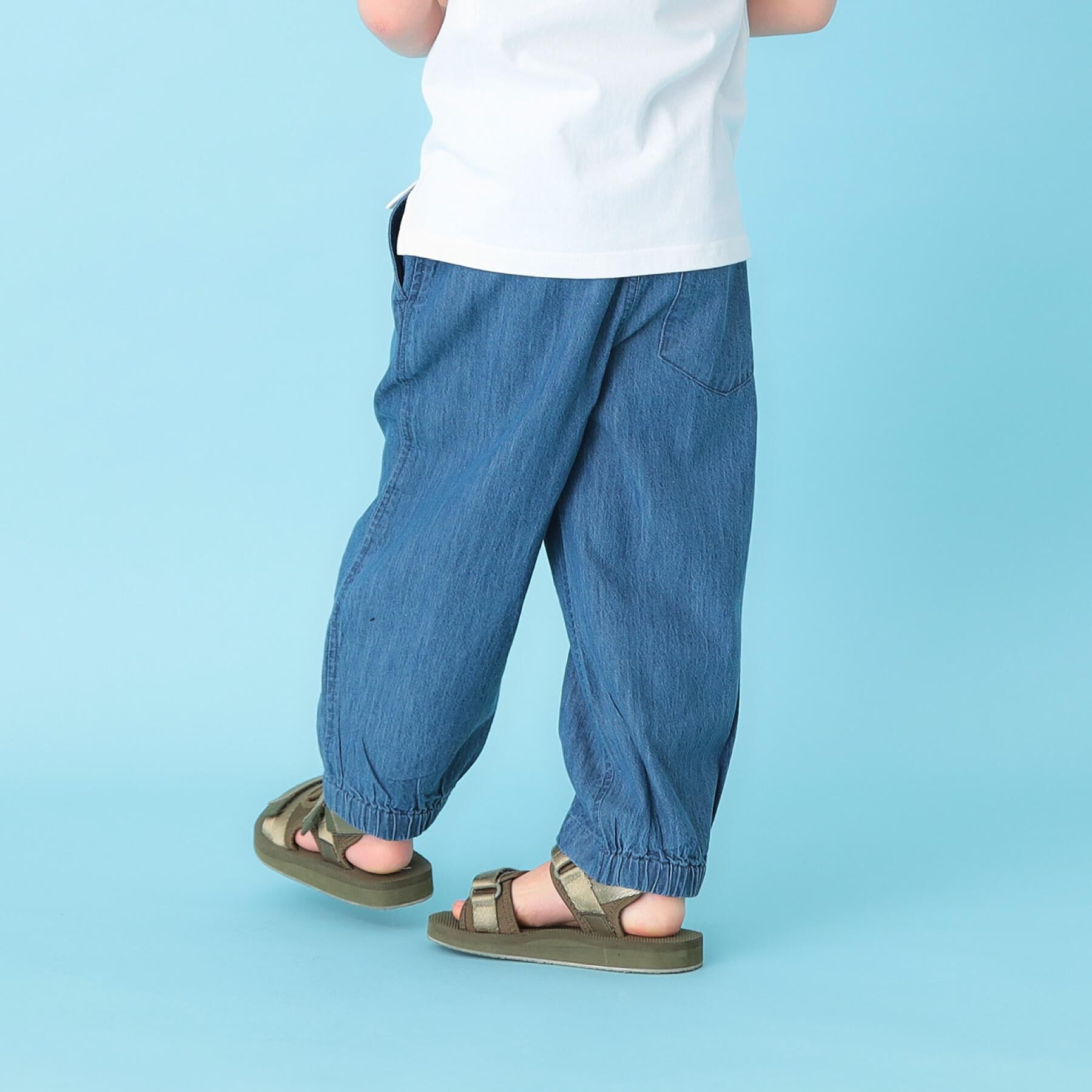 THE SHOP TK「デニム 裾ゴム ジョガーパンツ」|その他|