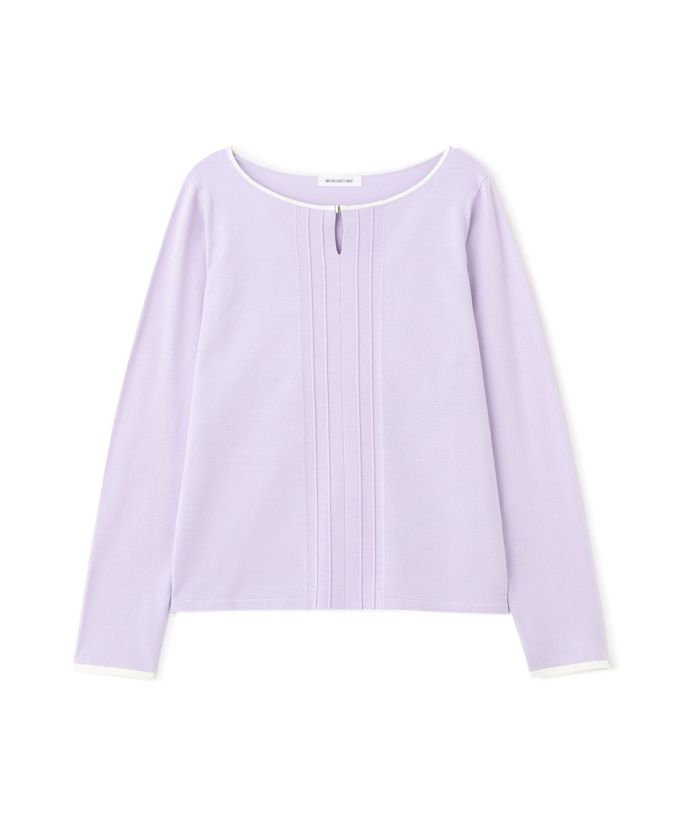  「バイカラーフロントタックニット」|ニット・セーター|