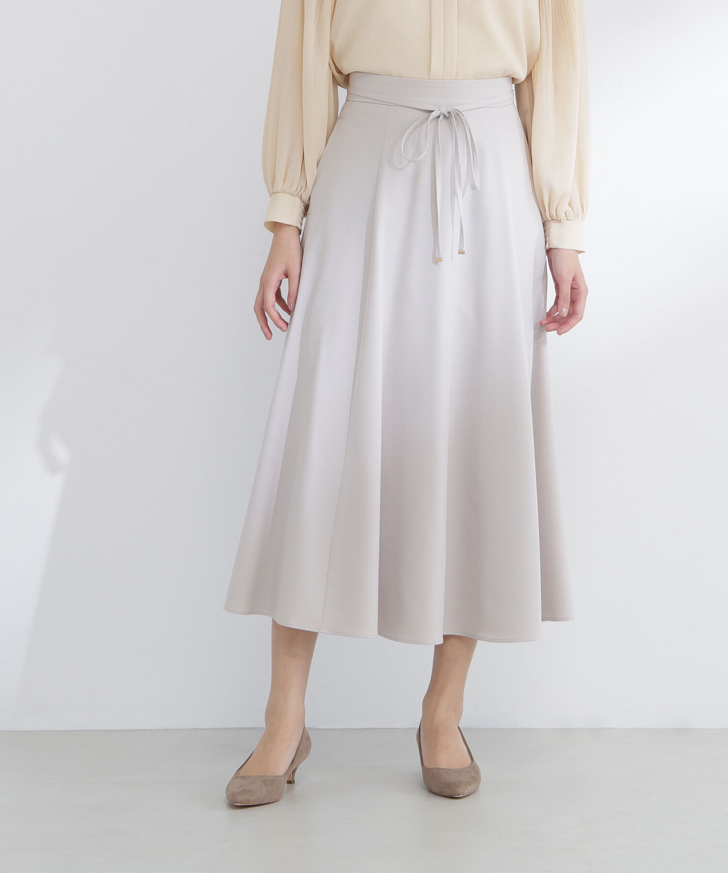  「ナローリボンフレアスカート」|スカート|