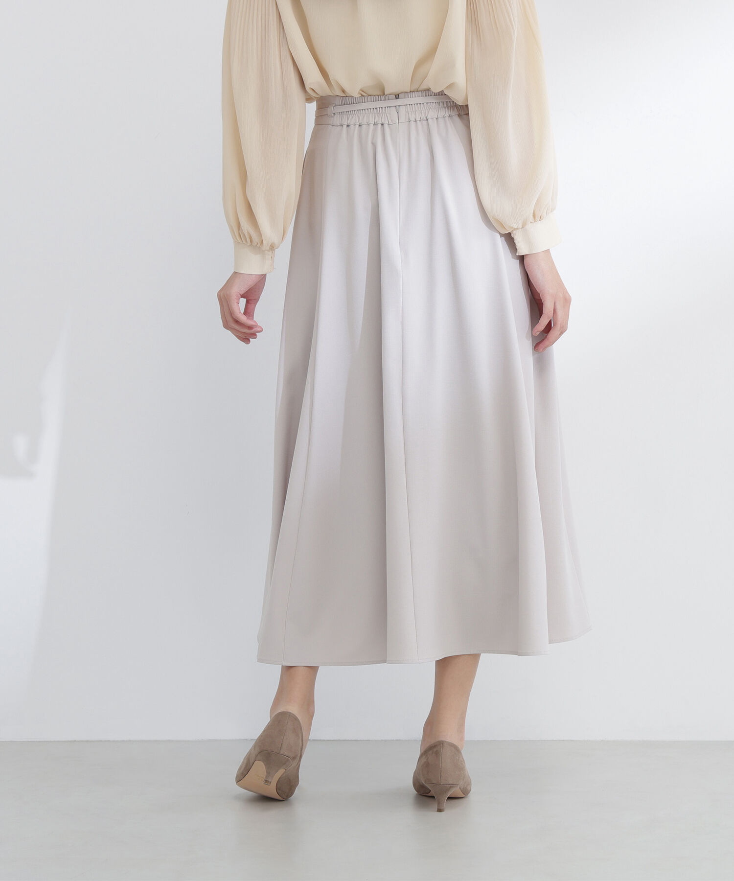  「ナローリボンフレアスカート」|スカート|