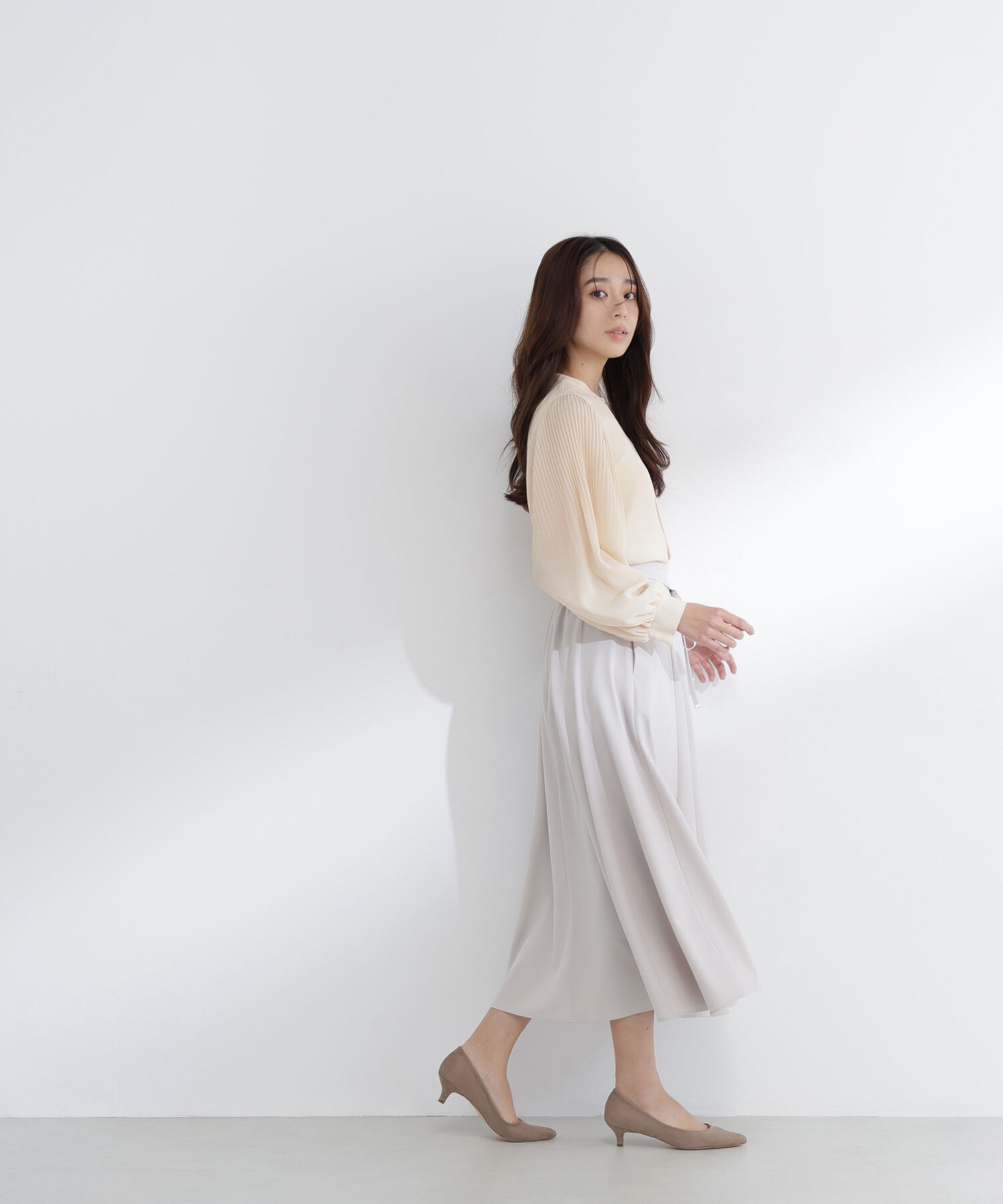  「ナローリボンフレアスカート」|スカート|