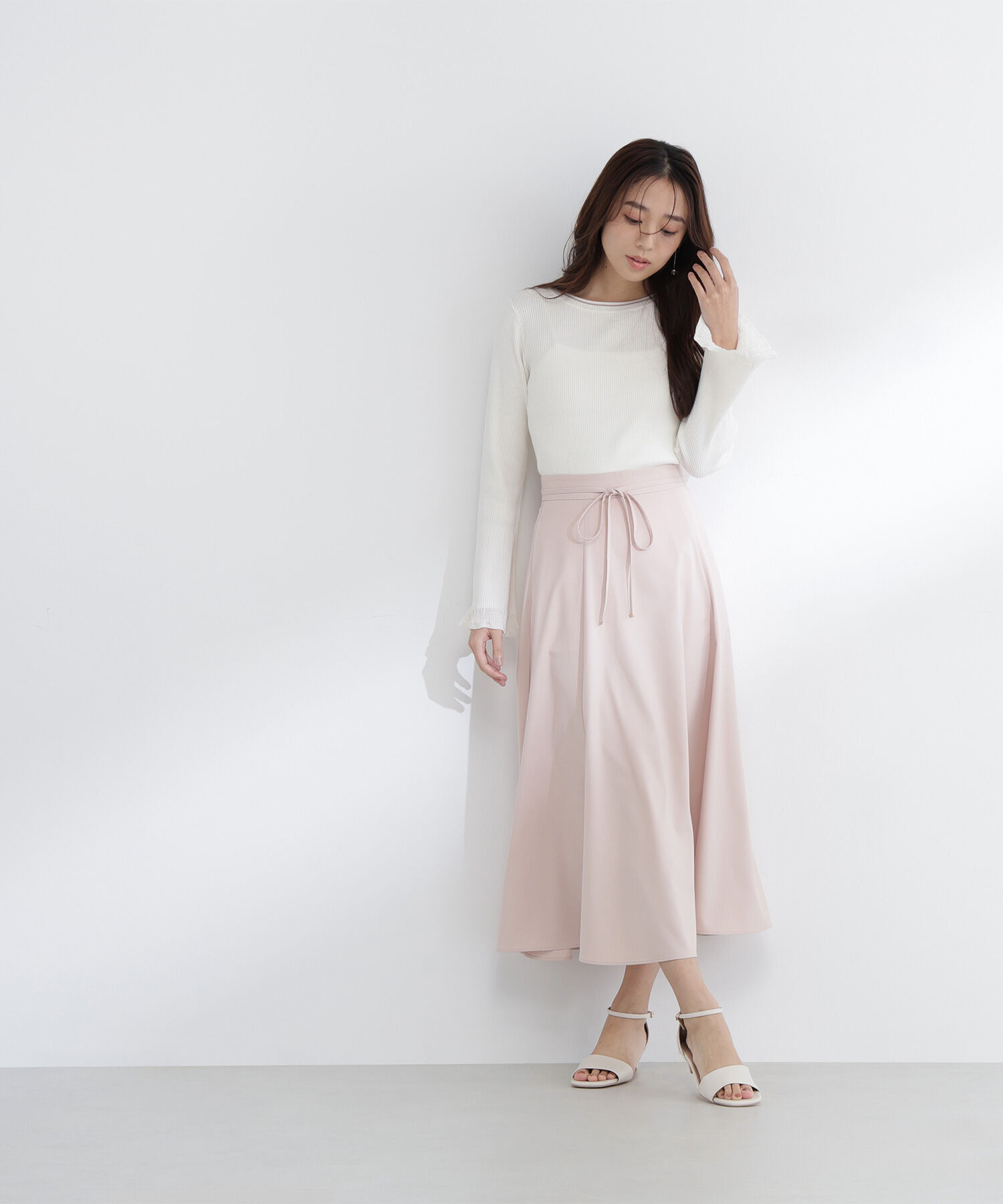  「ナローリボンフレアスカート」|スカート|