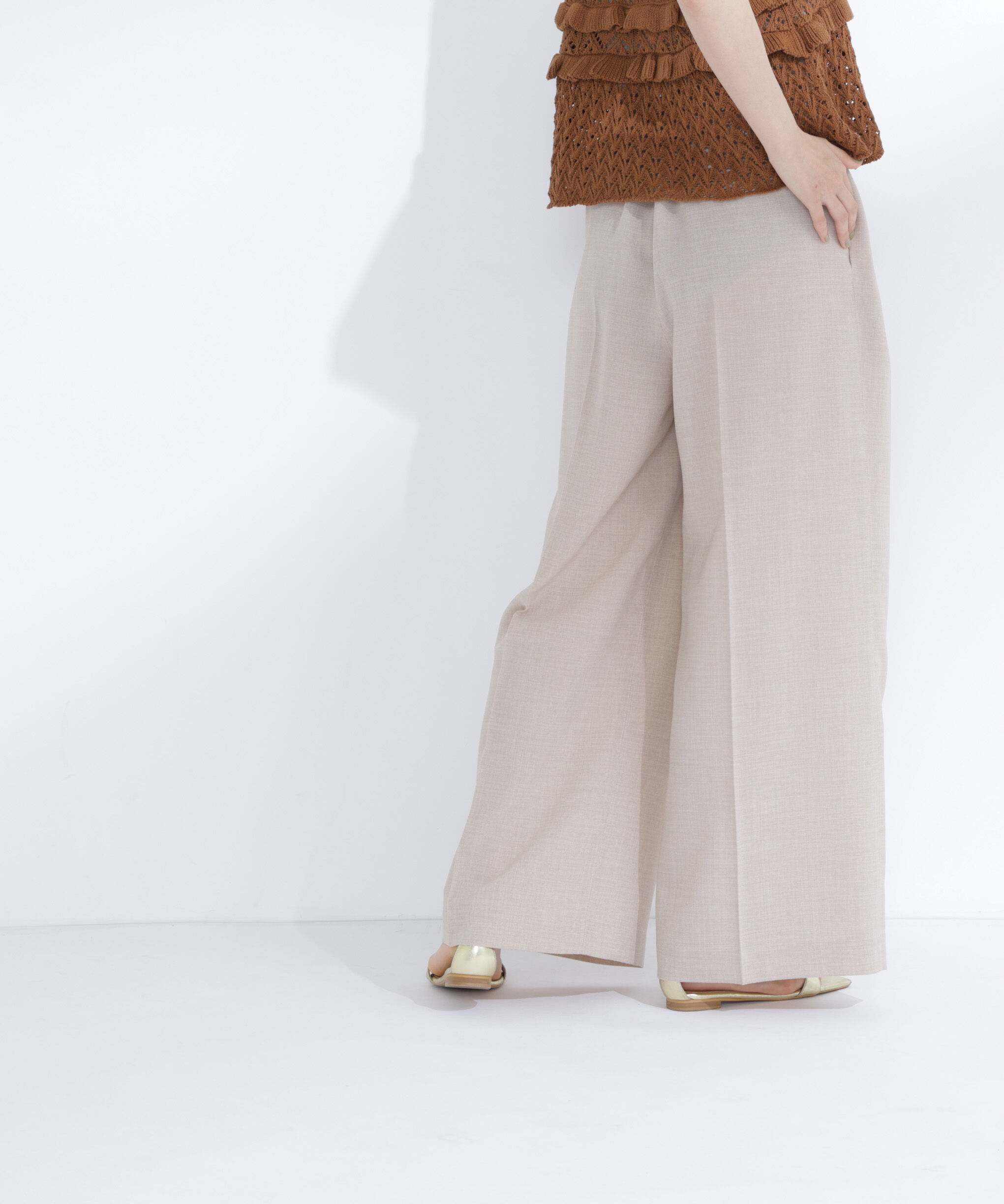  「麻調ワイドパンツ」|その他|