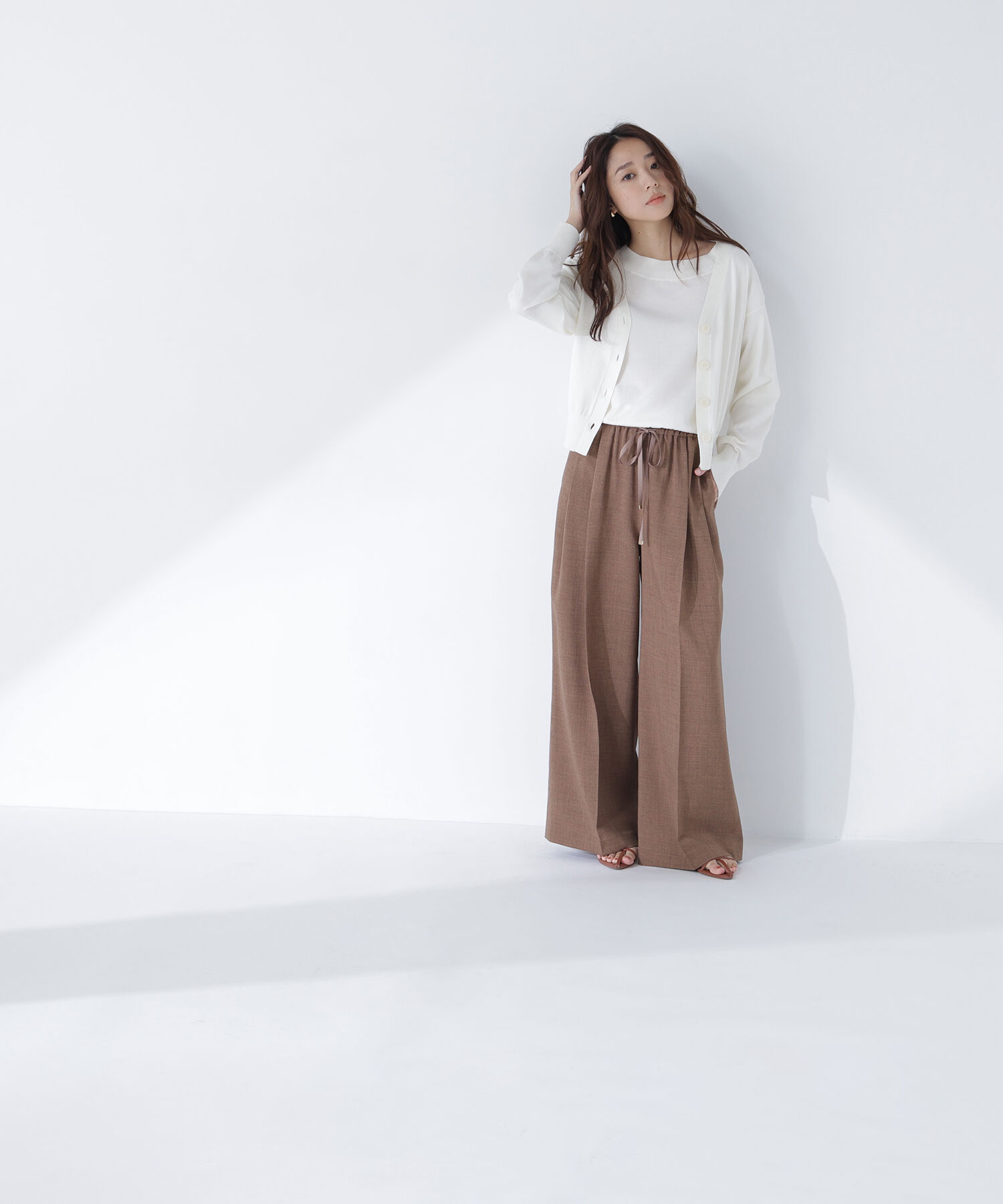  「麻調ワイドパンツ」|その他|