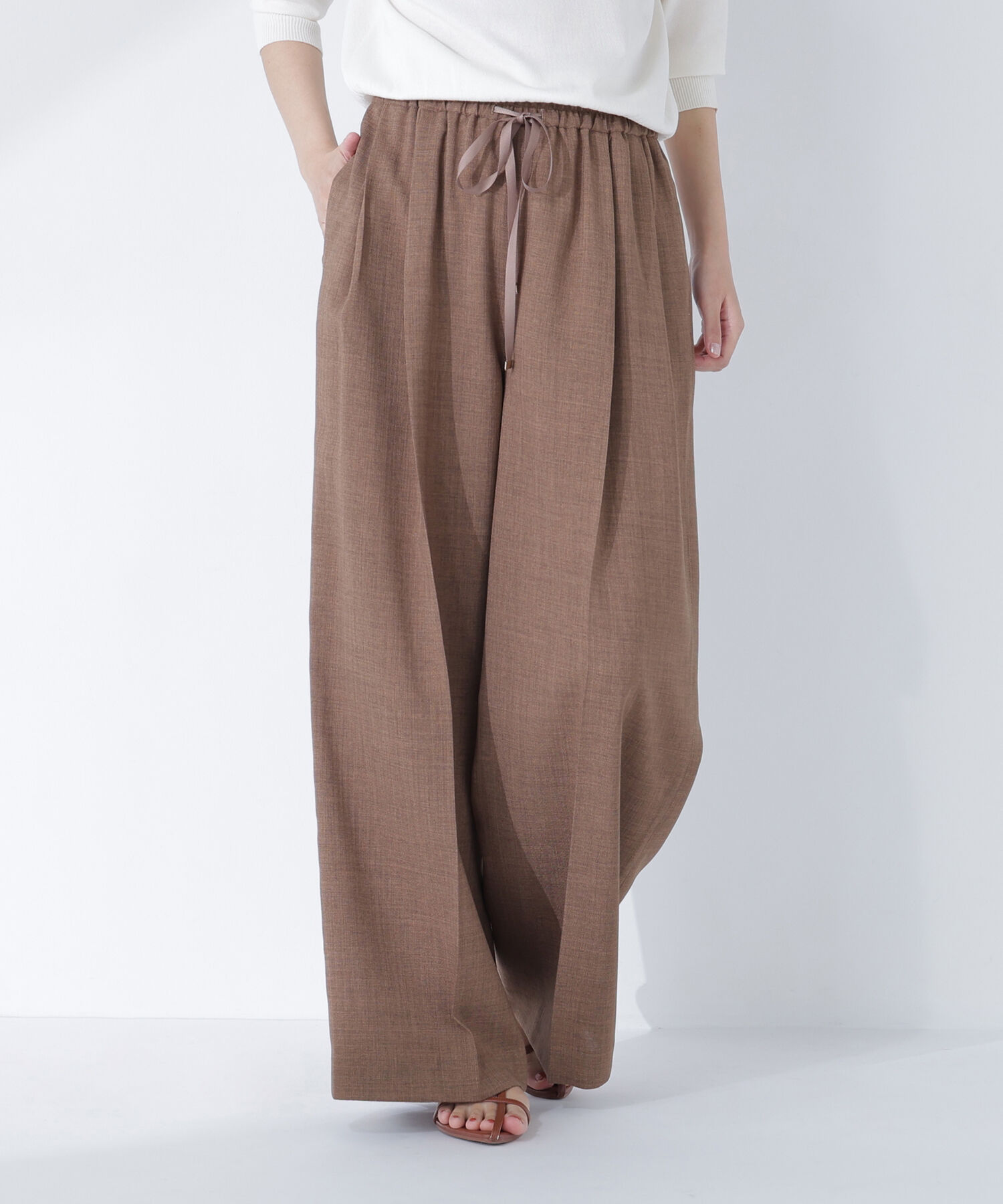  「麻調ワイドパンツ」|その他|