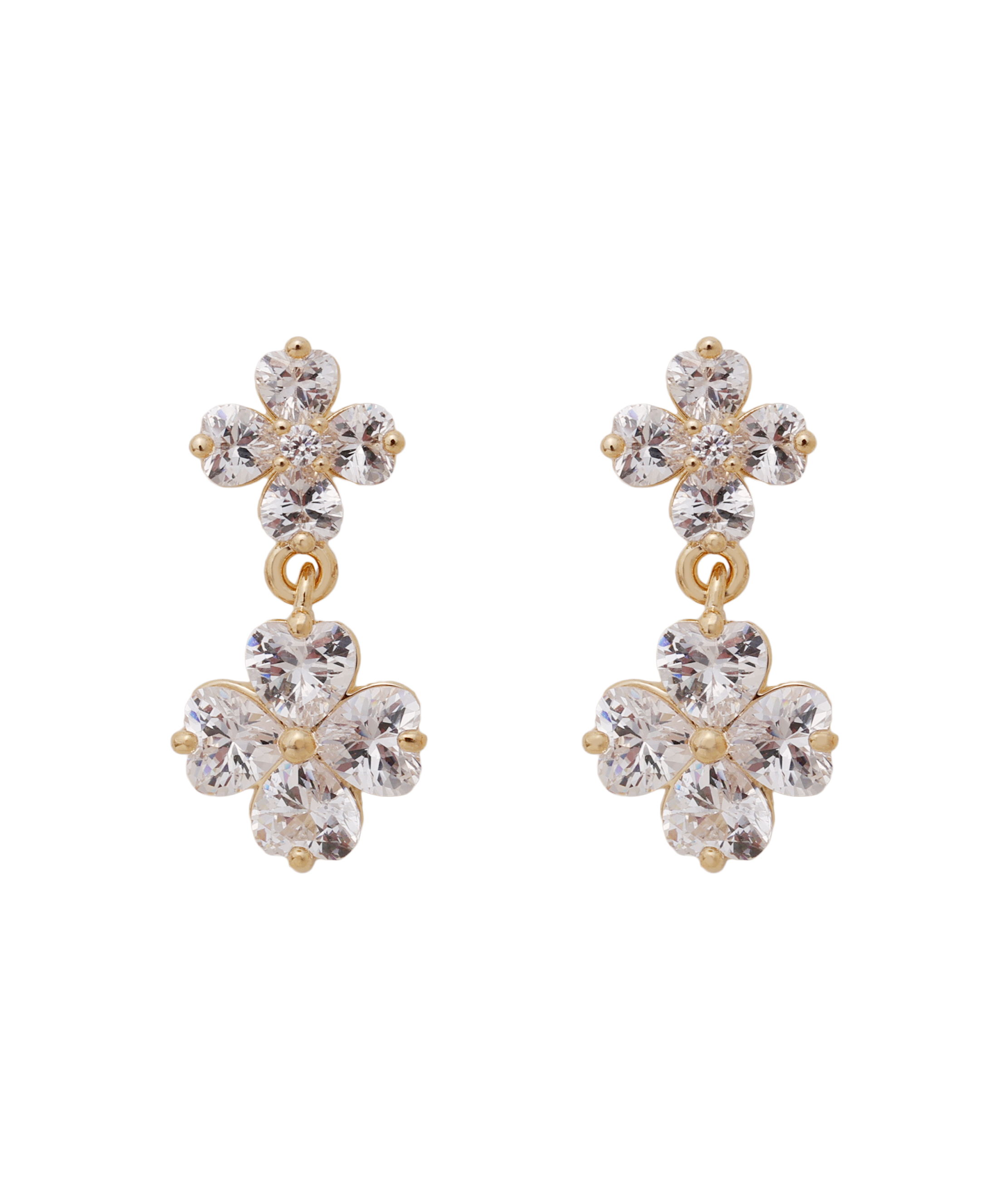  「Ｃｕｂｉｃダブルクローバーピアス」|その他|