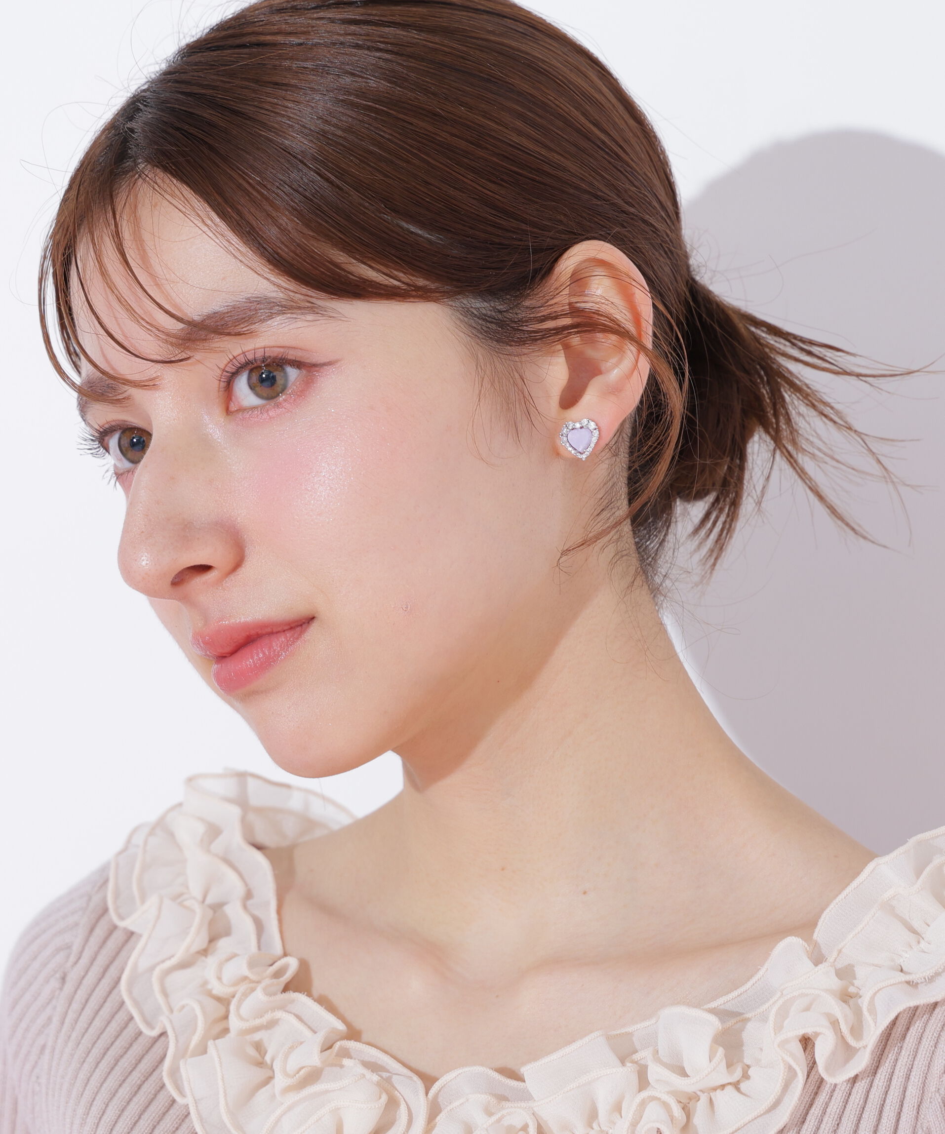  「Ｃｕｂｉｃハートピアス」|その他|シルバー