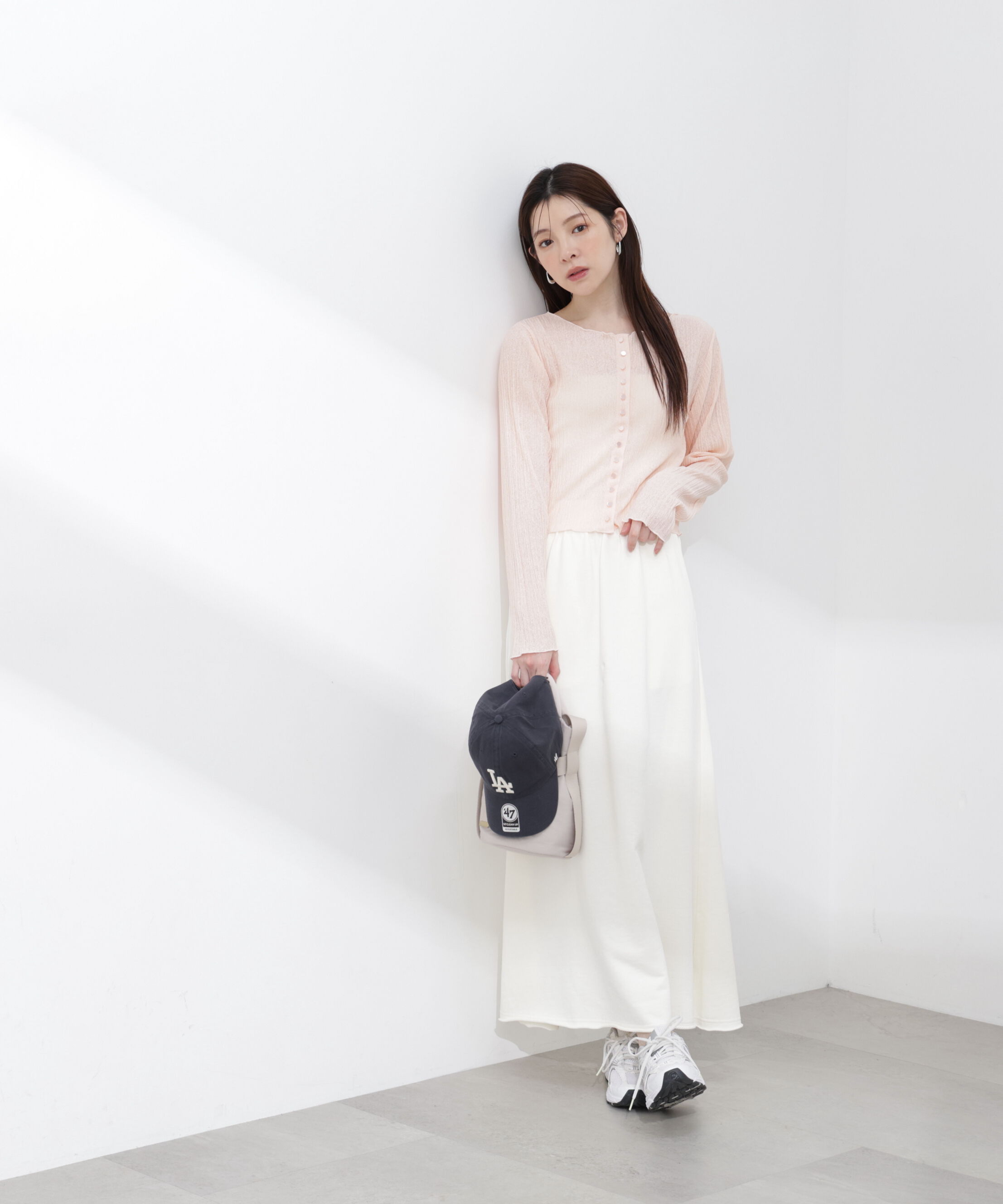 PROPORTION BODY DRESSING「〈a/mie〉前後2wayプリーツカットソーカーディガン 26SS」|Tシャツ・カットソー|