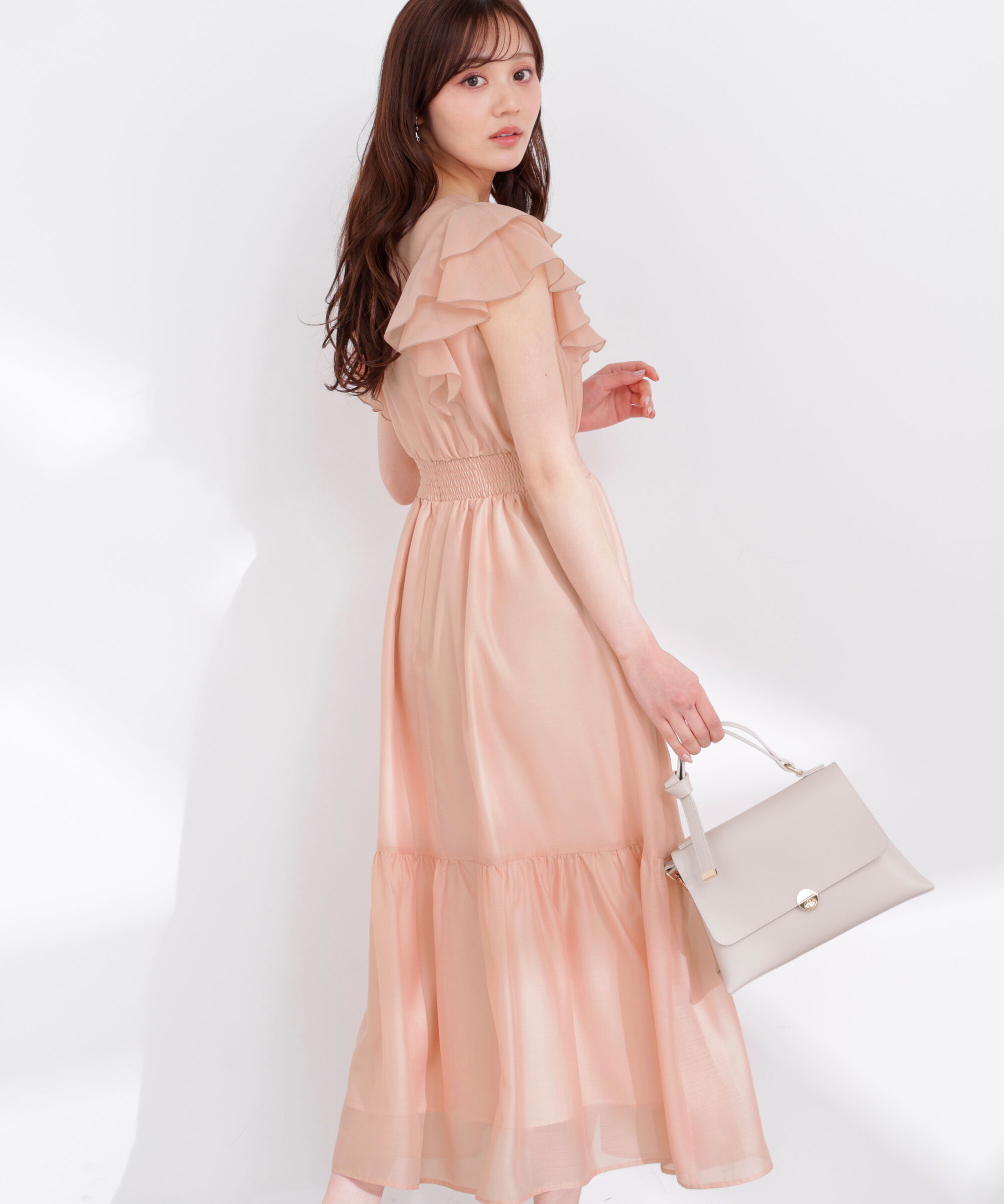 PROPORTION BODY DRESSING「ラッフルスリーブワンピース 26SS」|ワンピース|