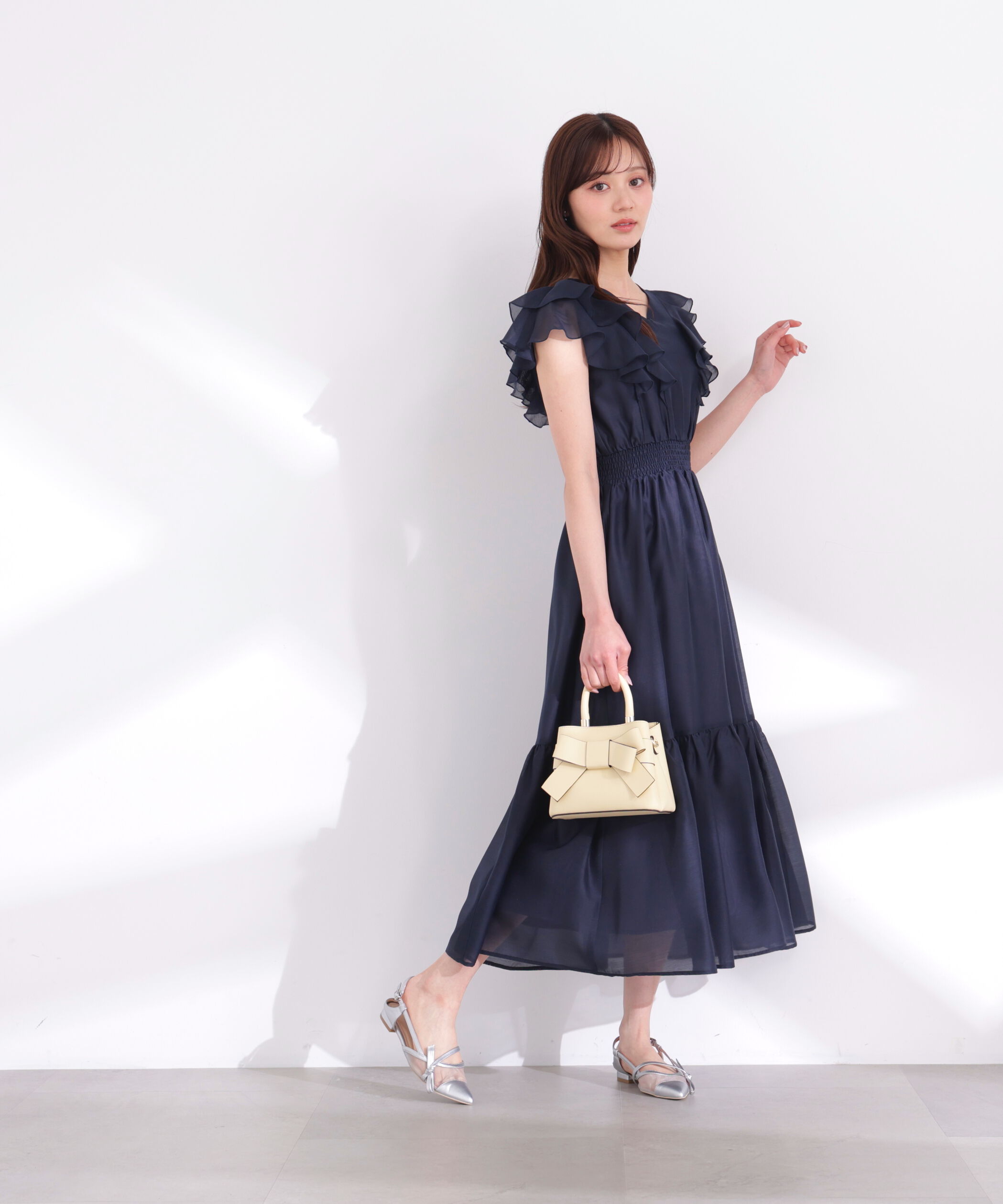 PROPORTION BODY DRESSING「ラッフルスリーブワンピース 26SS」|ワンピース|