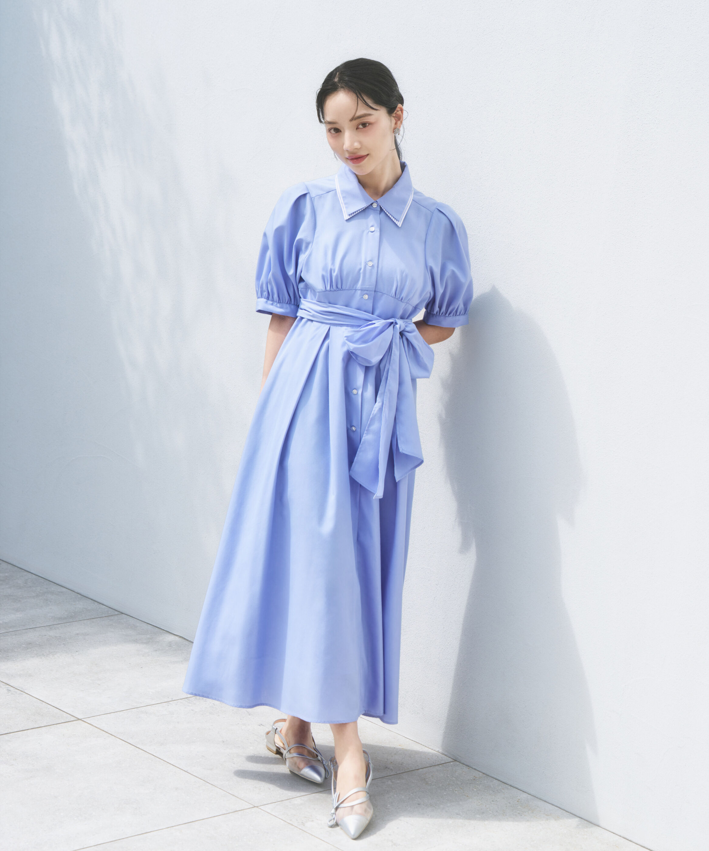 PROPORTION BODY DRESSING「レイヤードカラーシャツワンピース 26SS」|ワンピース|