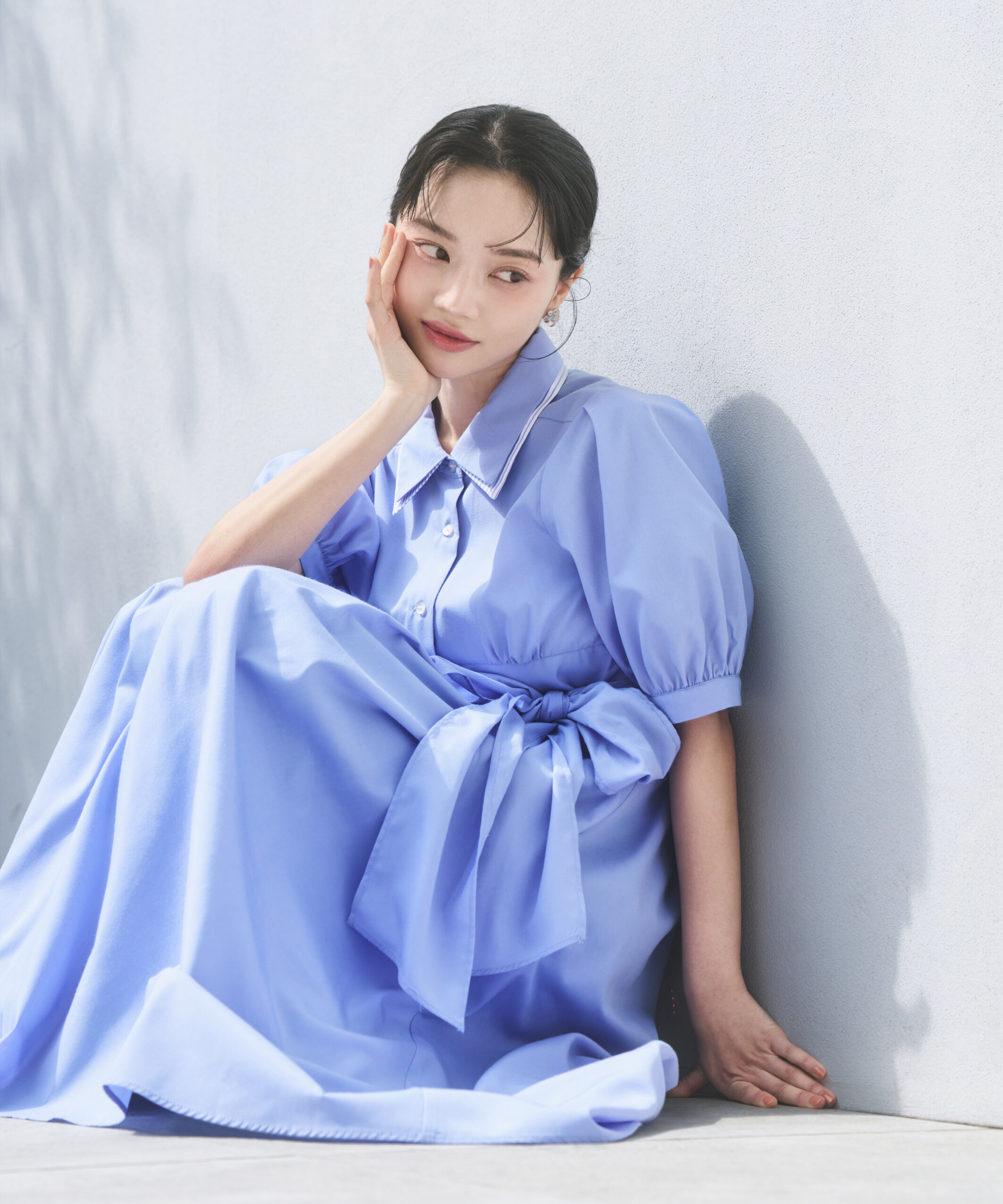 PROPORTION BODY DRESSING「レイヤードカラーシャツワンピース 26SS」|ワンピース|