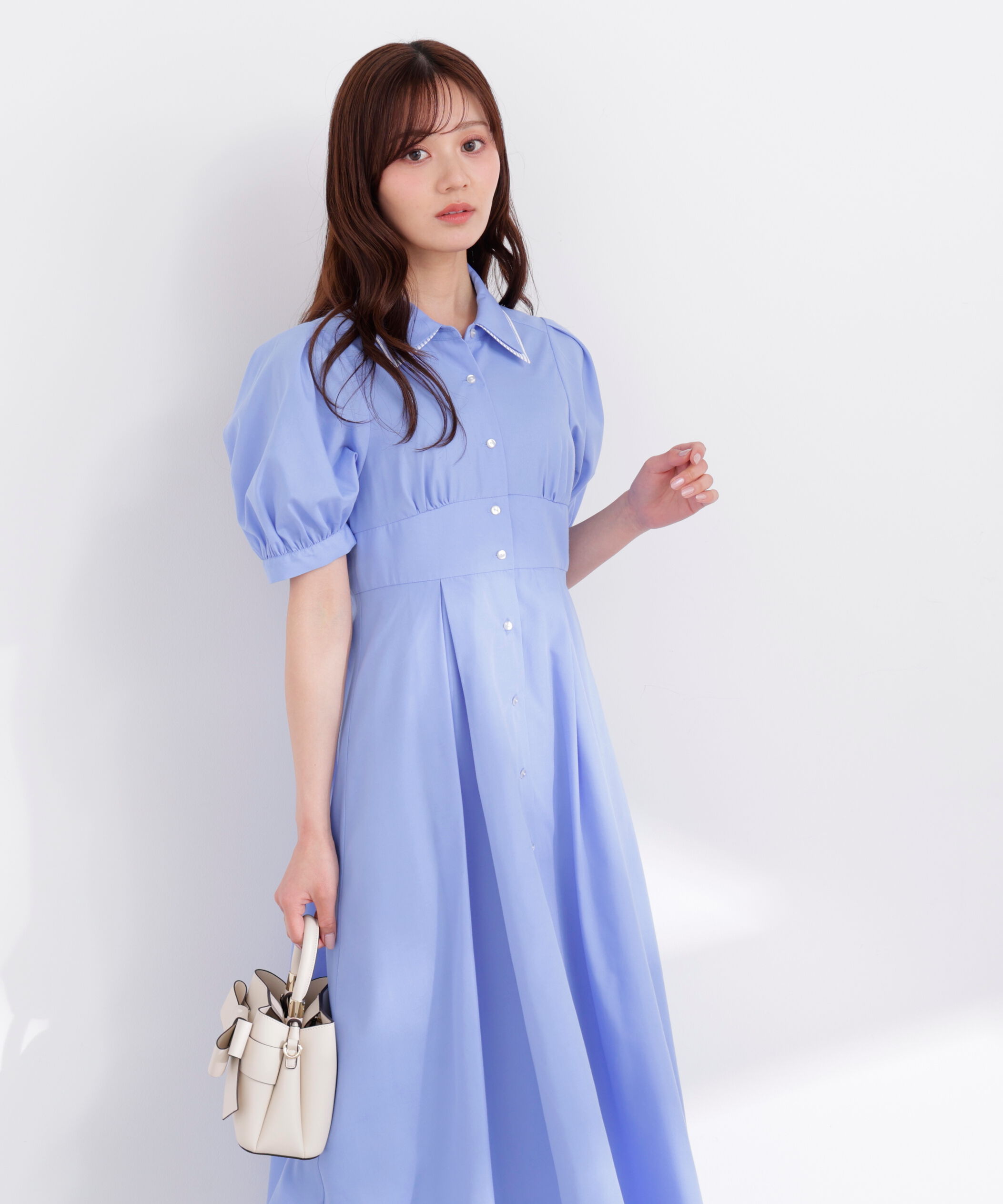 PROPORTION BODY DRESSING「レイヤードカラーシャツワンピース 26SS」|ワンピース|