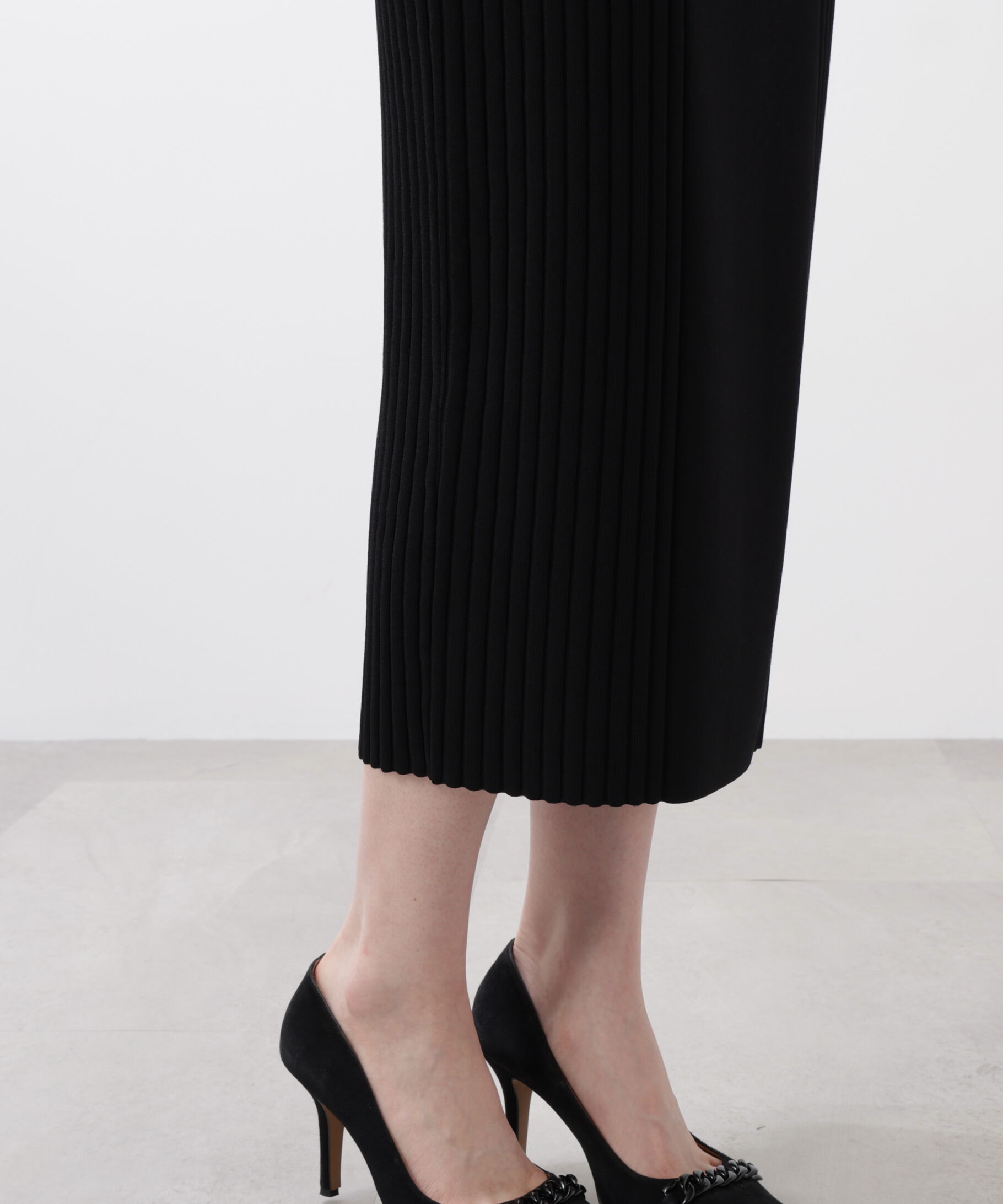  「◆ベルト付き総針ニットタイトスカート」|スカート|