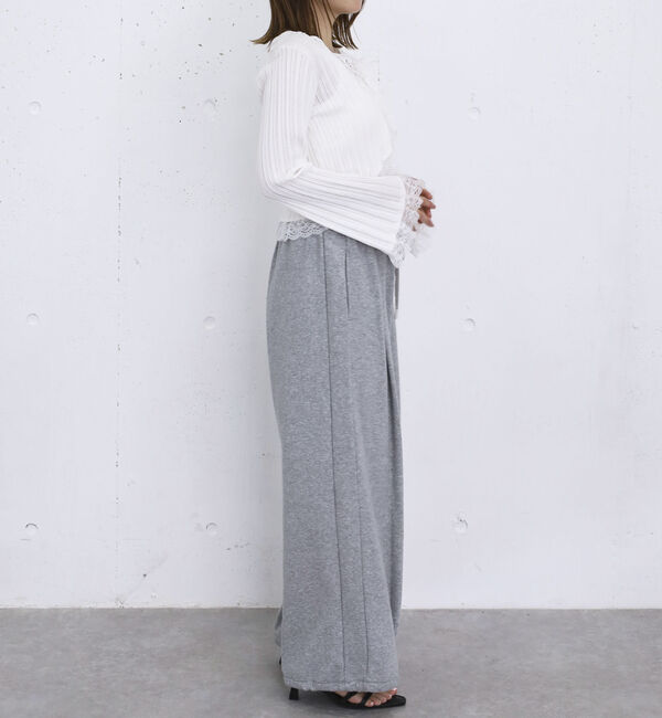 archives「レーストリム透かしニットカーディガン」|カーディガン|