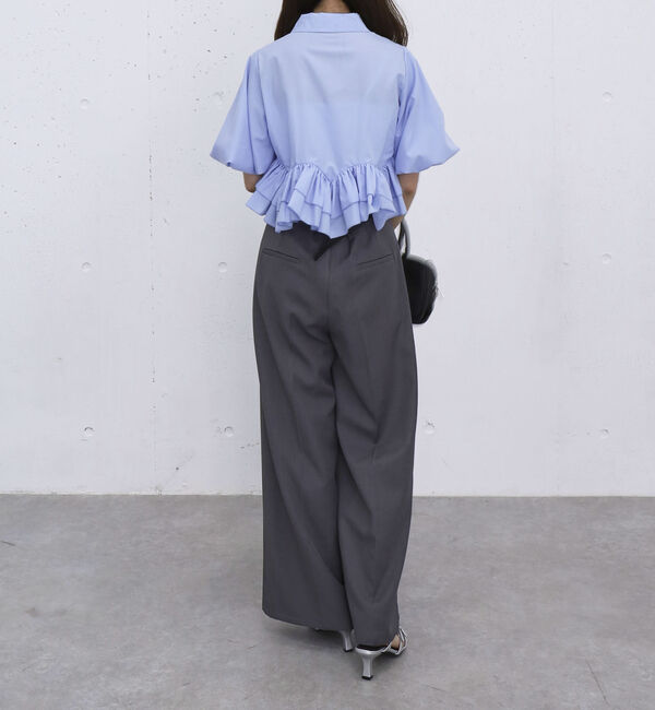 archives「ラウンドフリルバルーンスリーブシャツ」|シャツ・ブラウス|