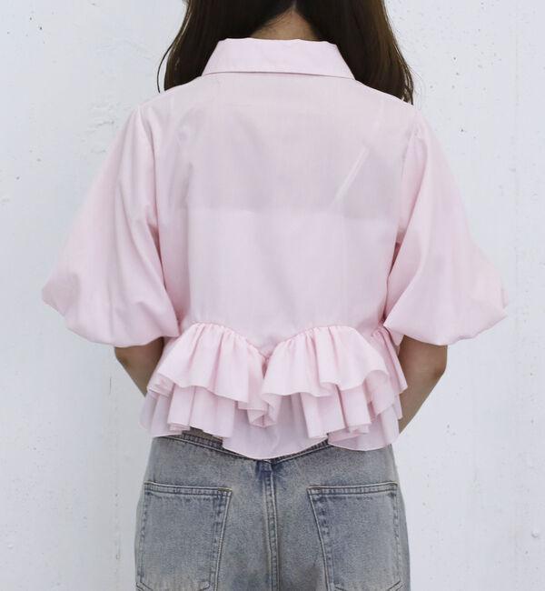 archives「ラウンドフリルバルーンスリーブシャツ」|シャツ・ブラウス|