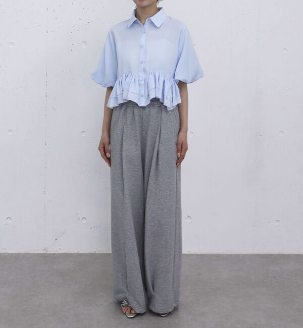 archives「ラウンドフリルバルーンスリーブシャツ」|シャツ・ブラウス|