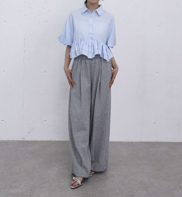 archives「ラウンドフリルバルーンスリーブシャツ」|シャツ・ブラウス|