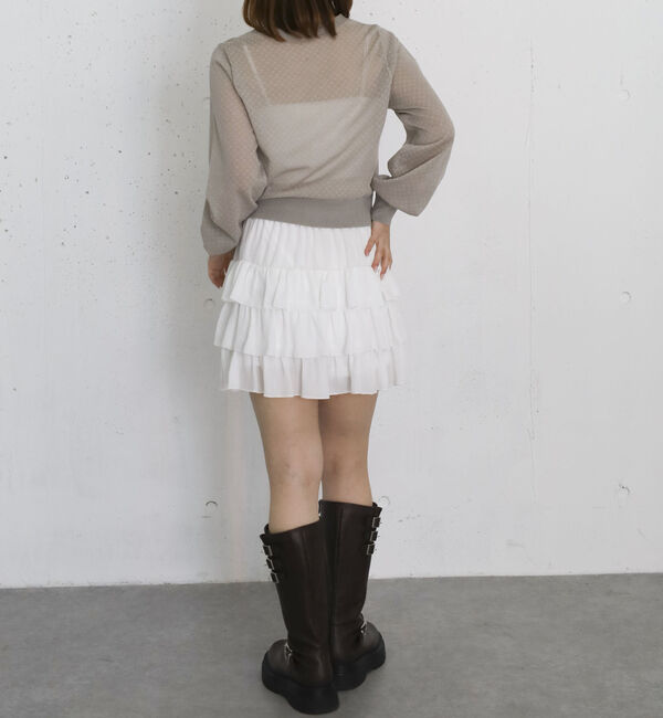 archives「ドットシアーショートニットカーディガン」|カーディガン|