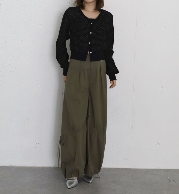 archives「ドットシアーショートニットカーディガン」|カーディガン|