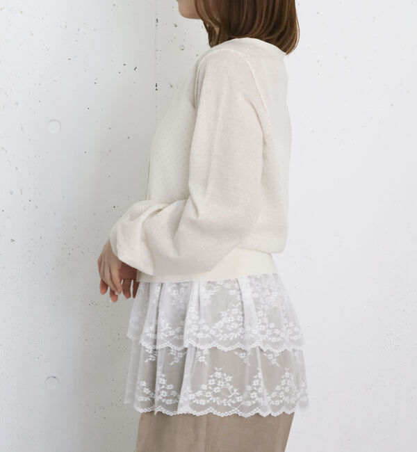 archives「ドットシアーショートニットカーディガン」|カーディガン|