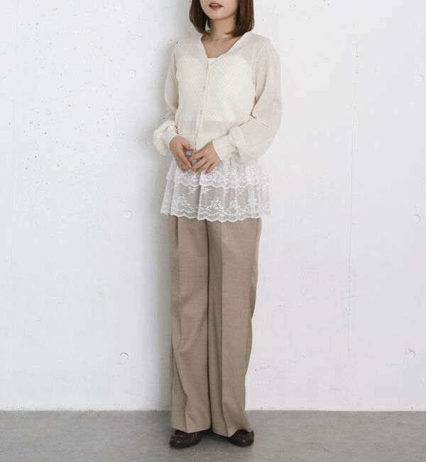 archives「ドットシアーショートニットカーディガン」|カーディガン|