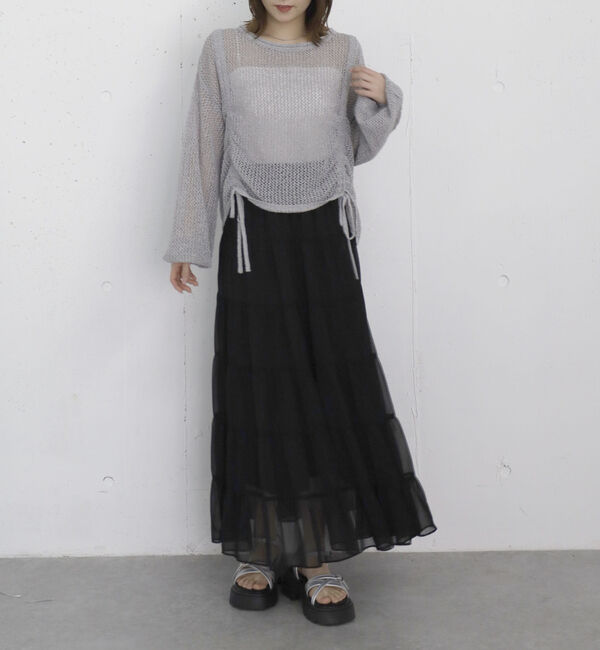 archives「シアー楊柳ボリュームティアードスカート」|スカート|