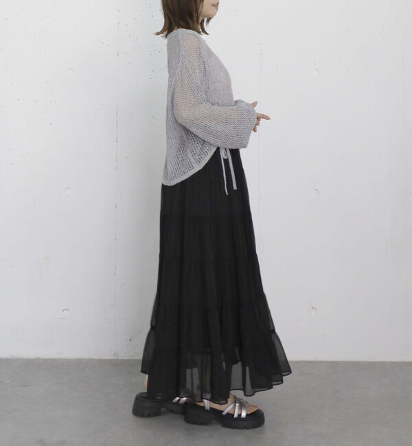 archives「シアー楊柳ボリュームティアードスカート」|スカート|