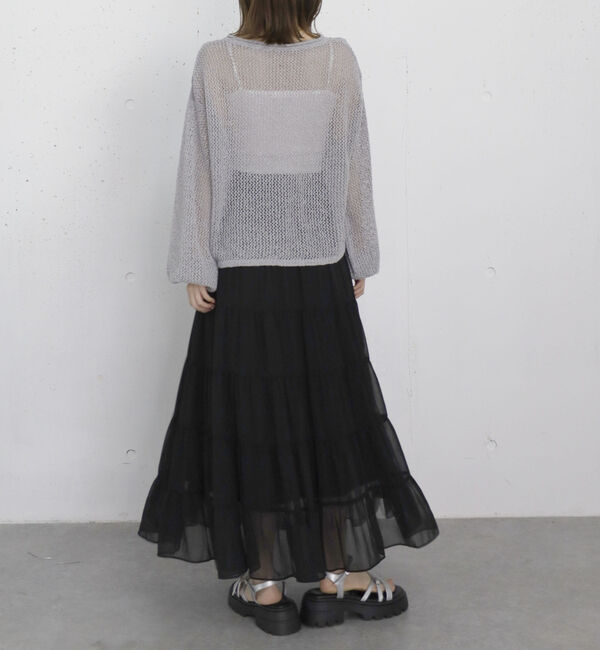 archives「シアー楊柳ボリュームティアードスカート」|スカート|