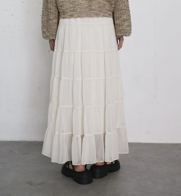 archives「シアー楊柳ボリュームティアードスカート」|スカート|