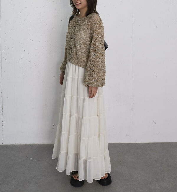 archives「シアー楊柳ボリュームティアードスカート」|スカート|