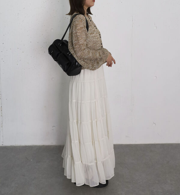 archives「シアー楊柳ボリュームティアードスカート」|スカート|