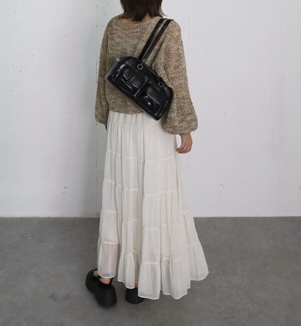 archives「シアー楊柳ボリュームティアードスカート」|スカート|