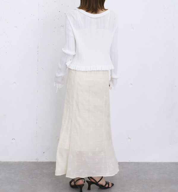 archives「タックドレープ花柄刺繍キャミワンピース」|ワンピース|