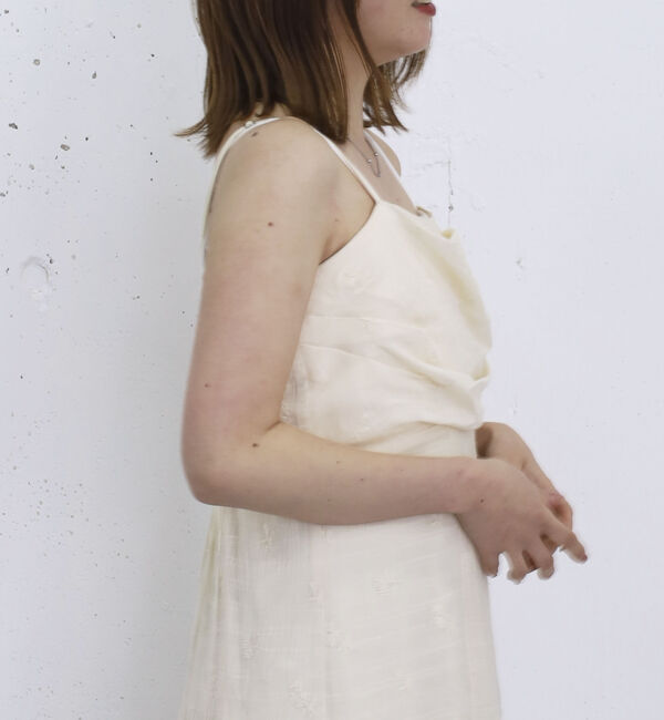 archives「タックドレープ花柄刺繍キャミワンピース」|ワンピース|