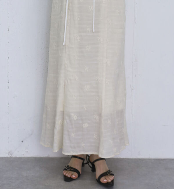 archives「タックドレープ花柄刺繍キャミワンピース」|ワンピース|