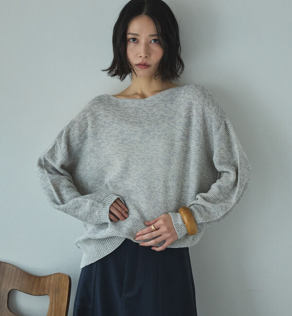 Doux archives「ペーパーヤーンＭＩＸニットプルオーバー」|ニット・セーター|