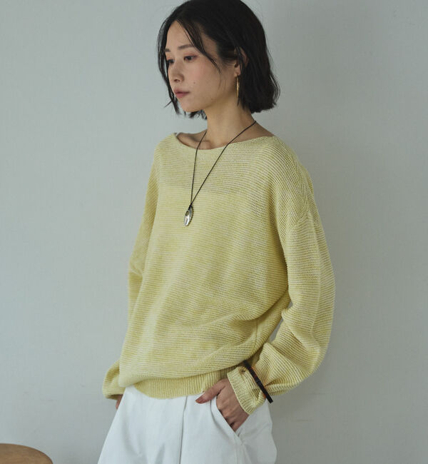 Doux archives「ペーパーヤーンＭＩＸニットプルオーバー」|ニット・セーター|