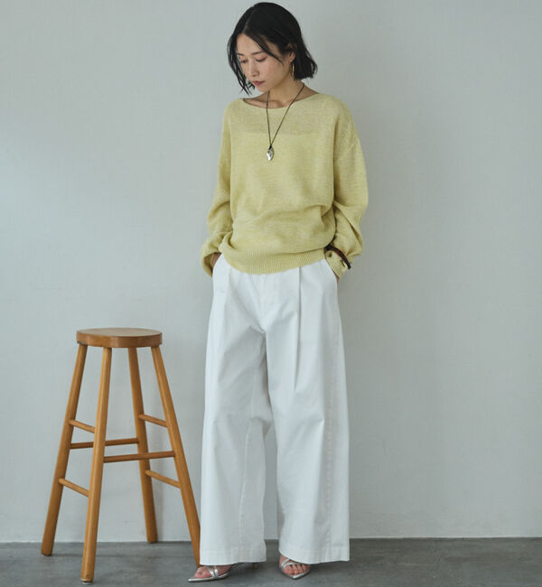 Doux archives「ペーパーヤーンＭＩＸニットプルオーバー」|ニット・セーター|