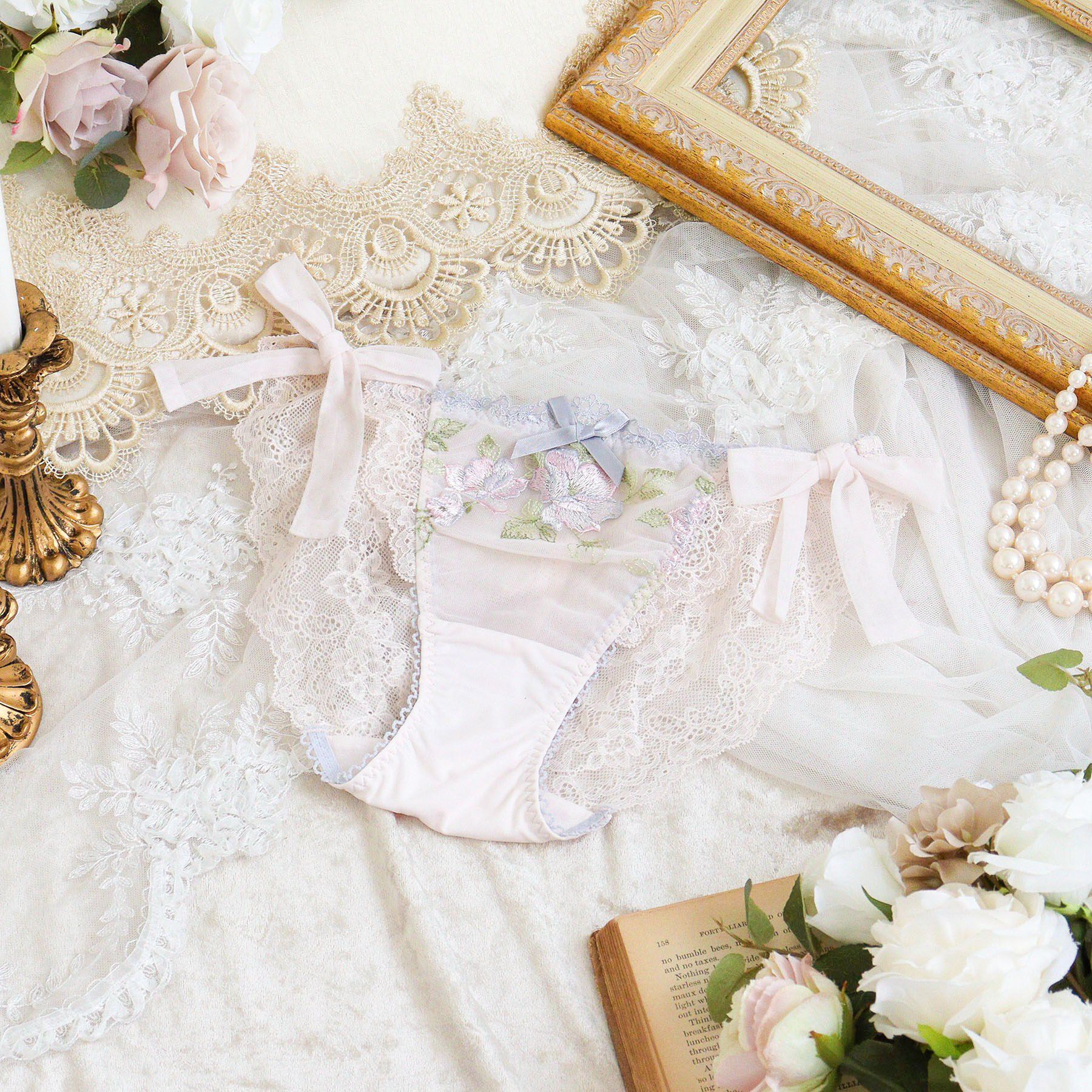 Risa Magli「マルレーン リボンショーツ」|インナー|ピンク(071)