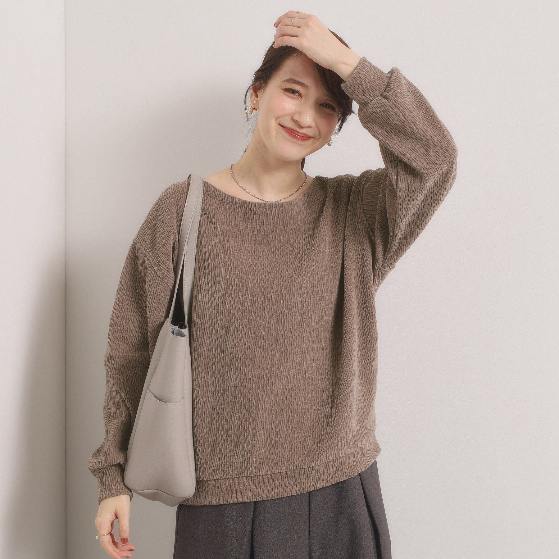 ITS&rsquo;DEMO「【洗濯機OK】ウェーブモールプルオーバー」|Tシャツ・カットソー|