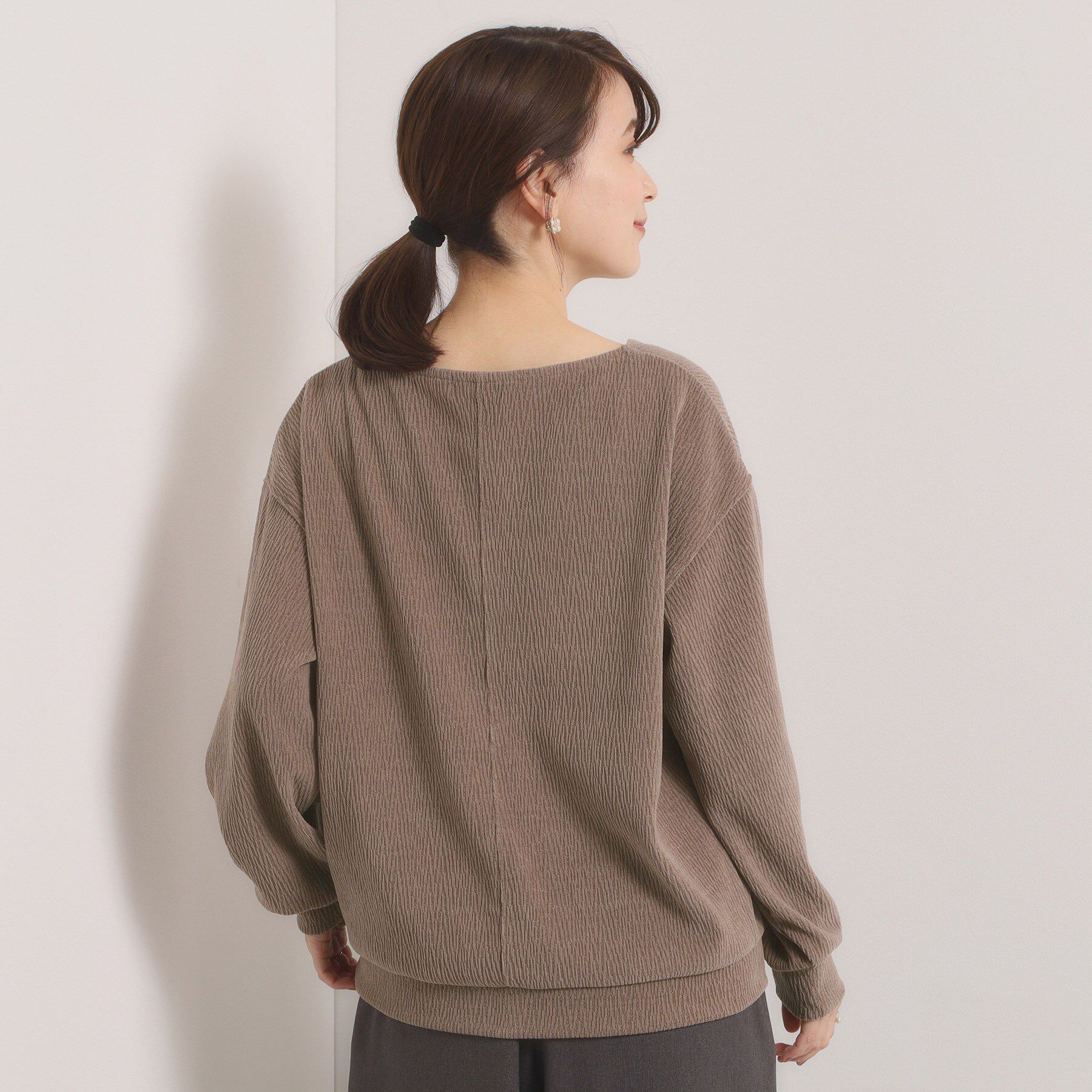 ITS&rsquo;DEMO「【洗濯機OK】ウェーブモールプルオーバー」|Tシャツ・カットソー|