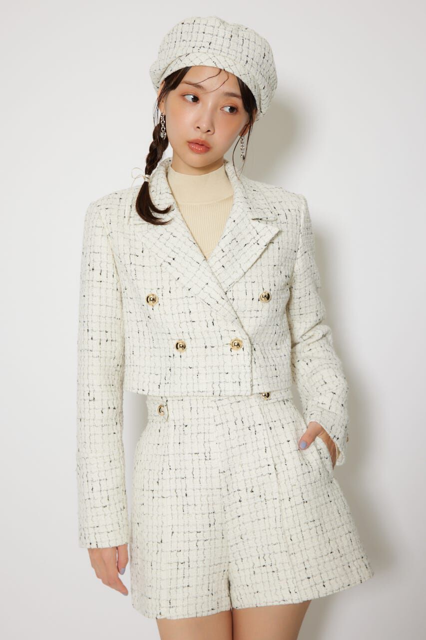 rienda「ツイードショートジャケット」|その他|