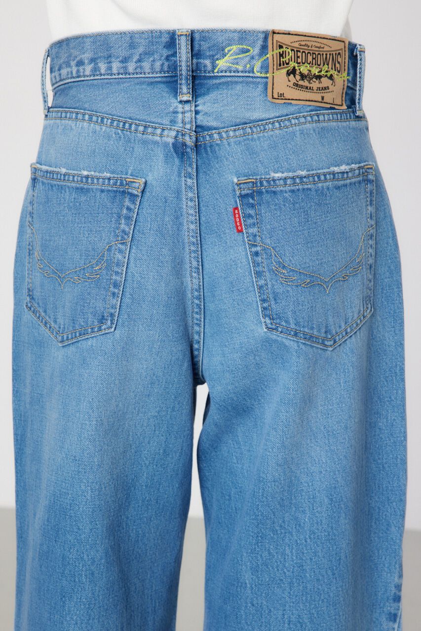 RODEO CROWNS「フレア バギーパンツ」|デニム|