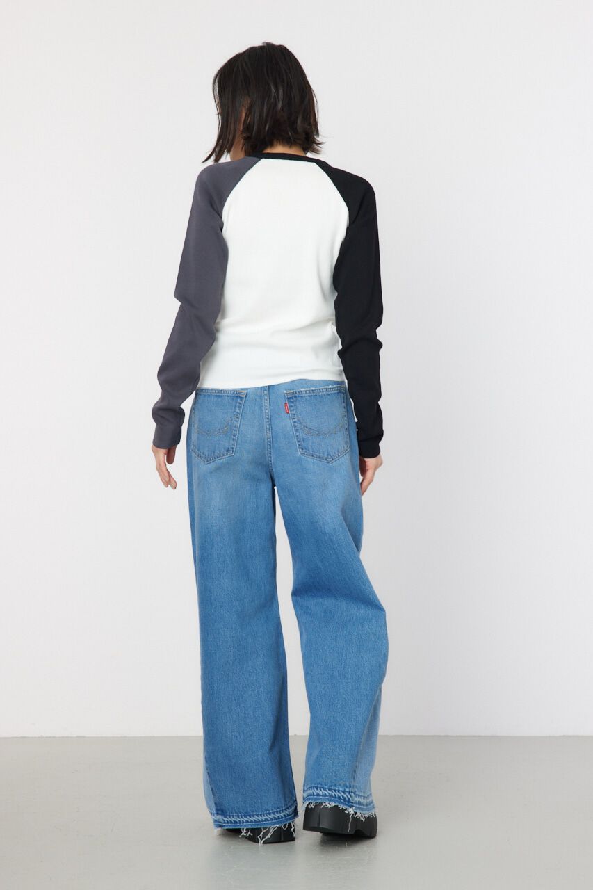 RODEO CROWNS「フレア バギーパンツ」|デニム|