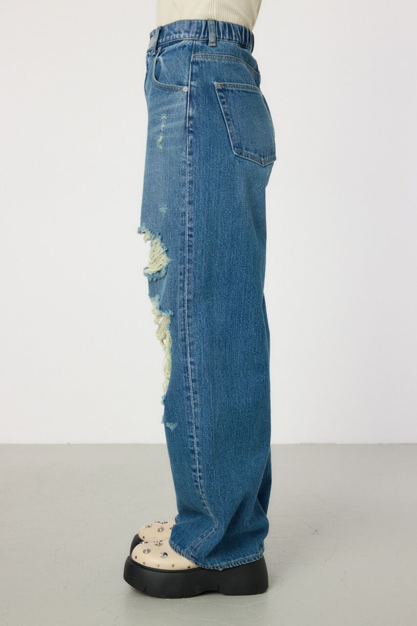 RODEO CROWNS「Hard Crash looseワイドデニム」|デニム|